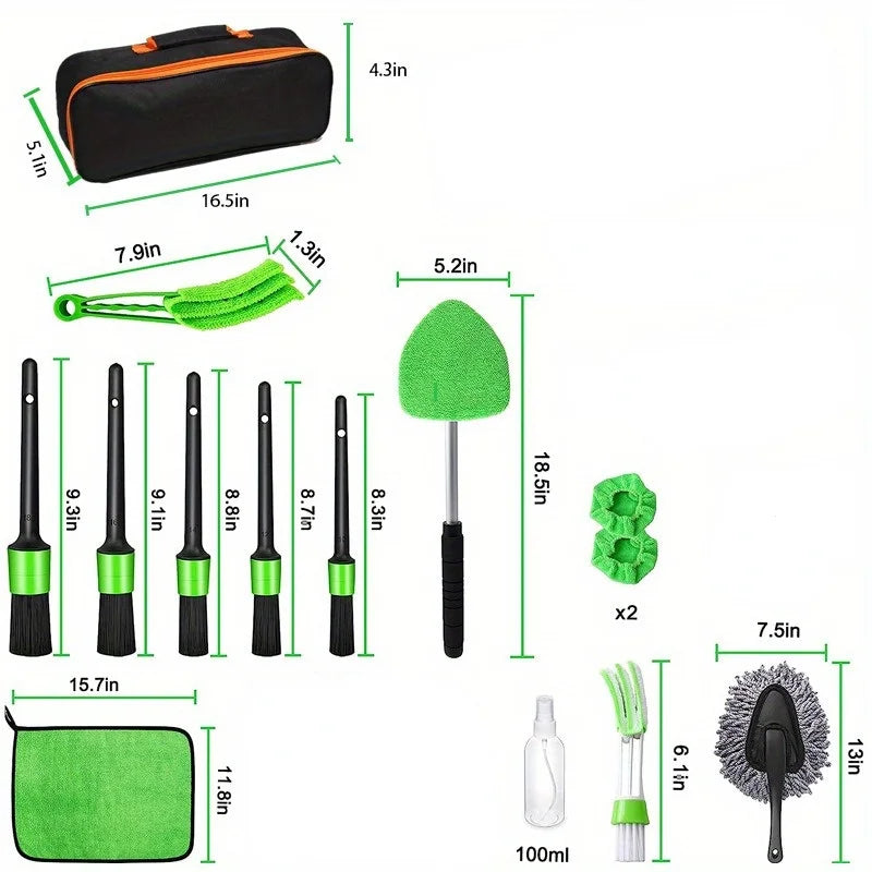 13-Piece Car Detailing Brush Kit for Interior Cleaning – image 4
