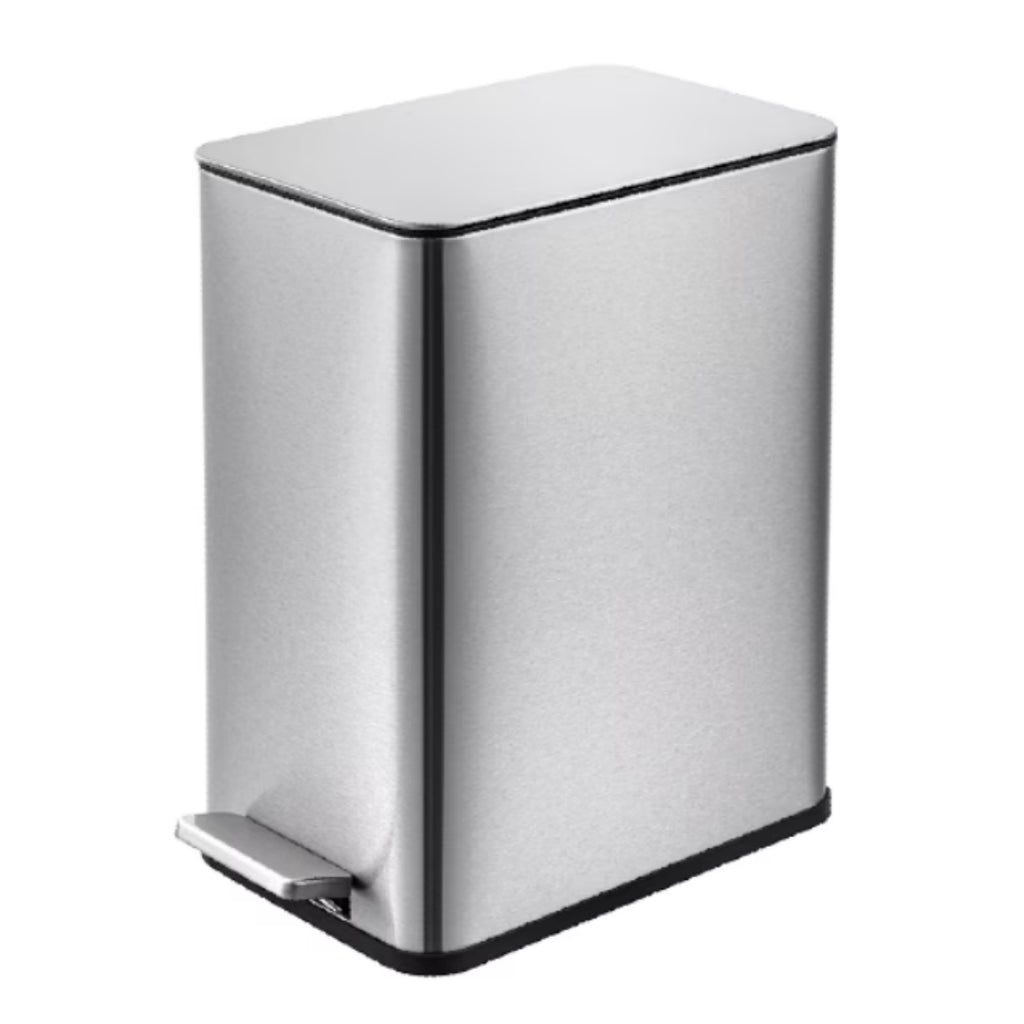 Kitchen Trash Can 5L Stainless Steel Small Bin, Black – image 2