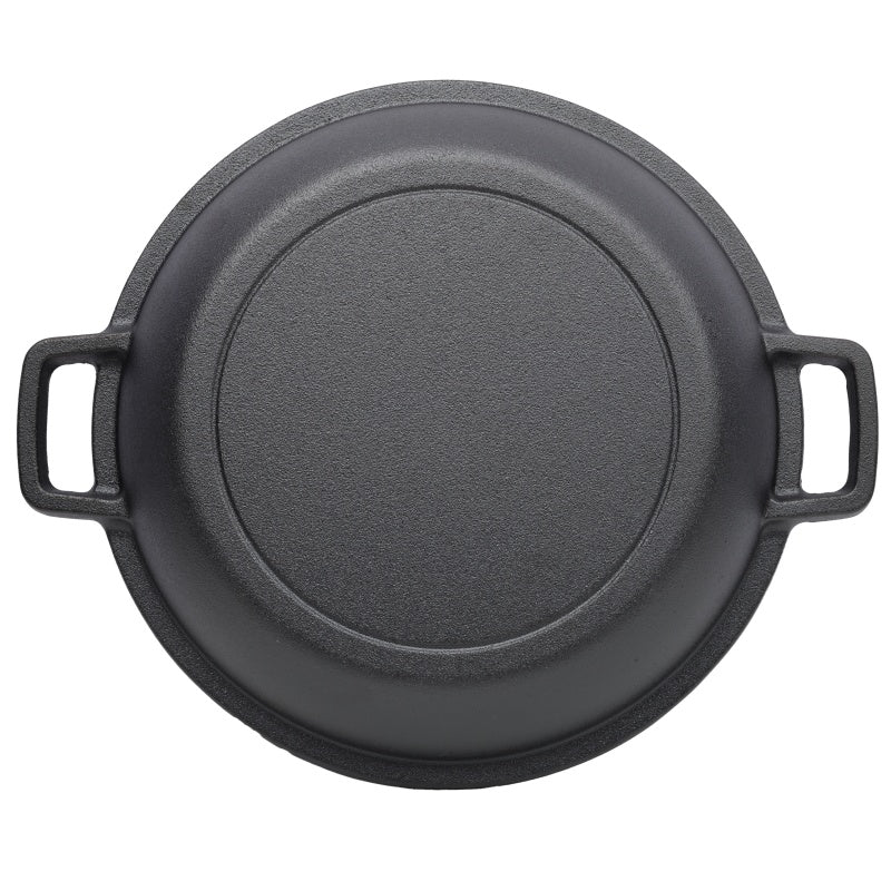 Cast Iron Dutch Oven with Skillet Lid, Pre-Seasoned 2-in-1 Deep Pot – image 6