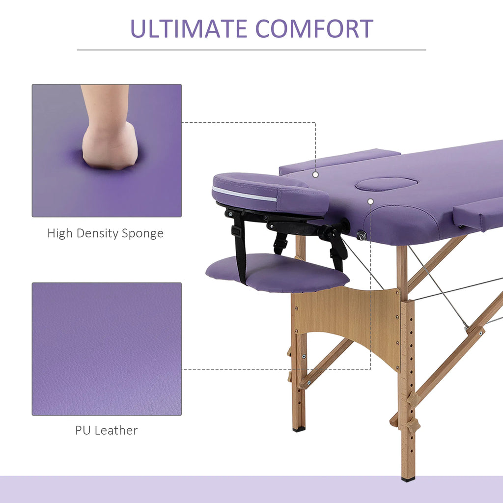 Folding Lash and Facial Bed 72 Inch, 9 Height Settings, Carry Case – image 6