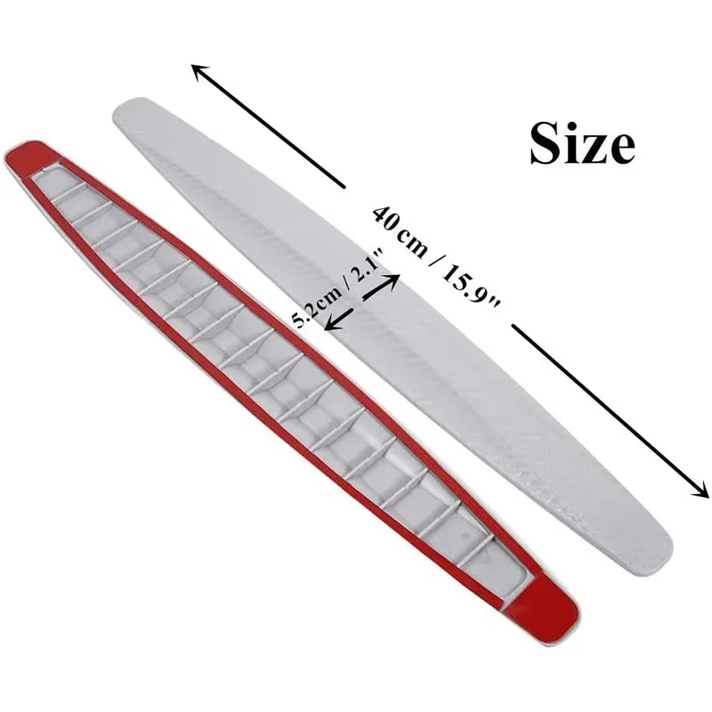 Car Bumper Guard Protector Strips - Universal Rubber Front & Rear Bumper Lip Guard