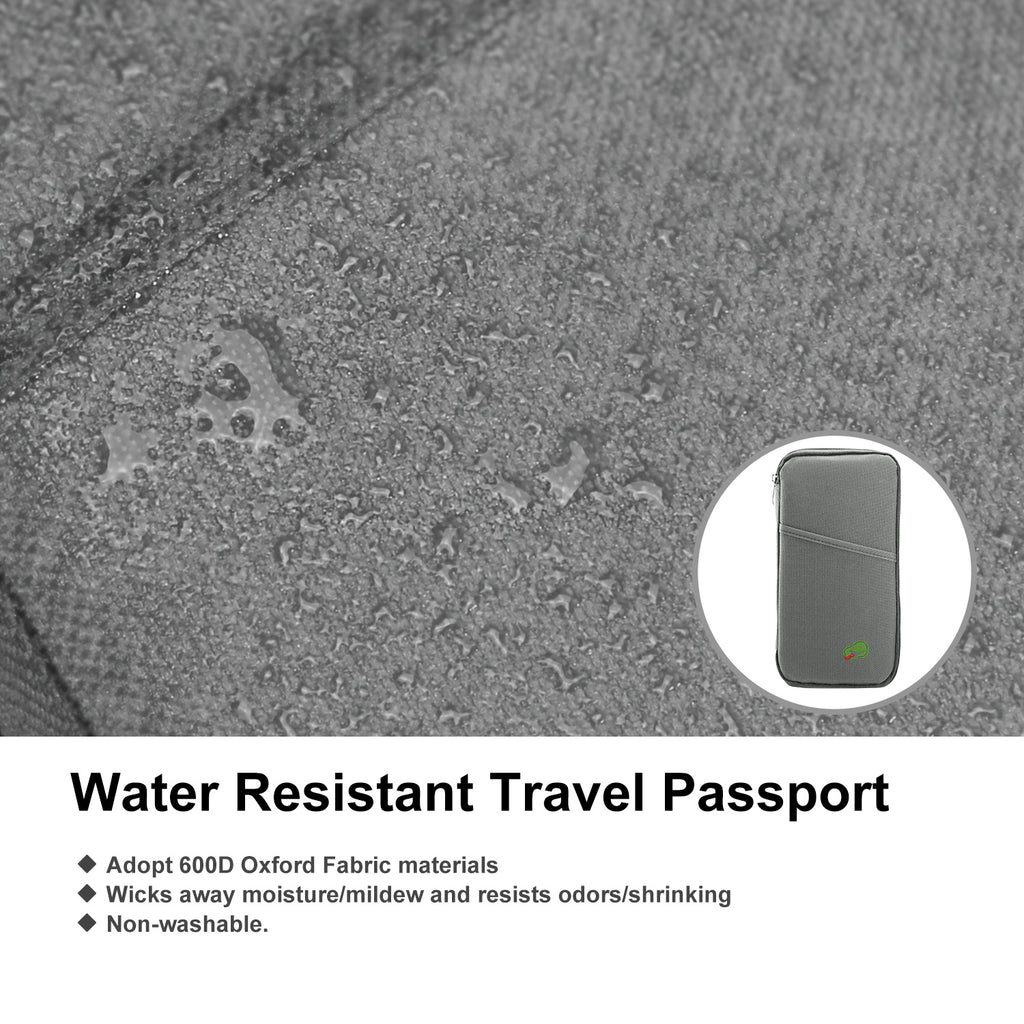Passport Wallet – Travel Document Organizer with Zipper – image 9