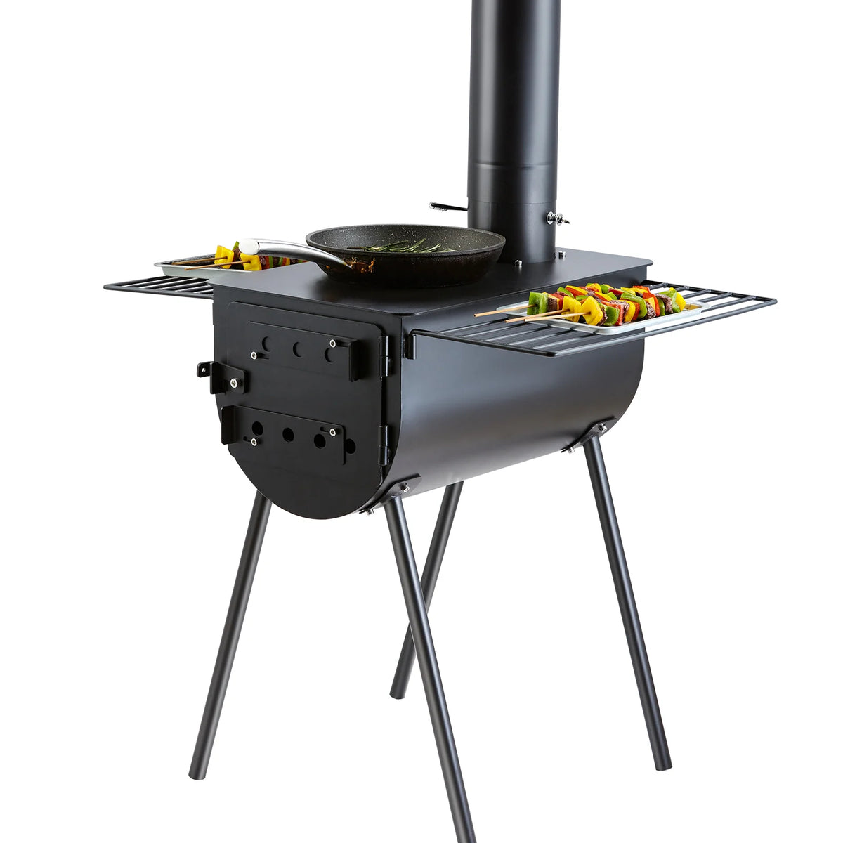 Hot Tent Wood Stove – Portable Camping Stove with 118 in Chimney – image 10