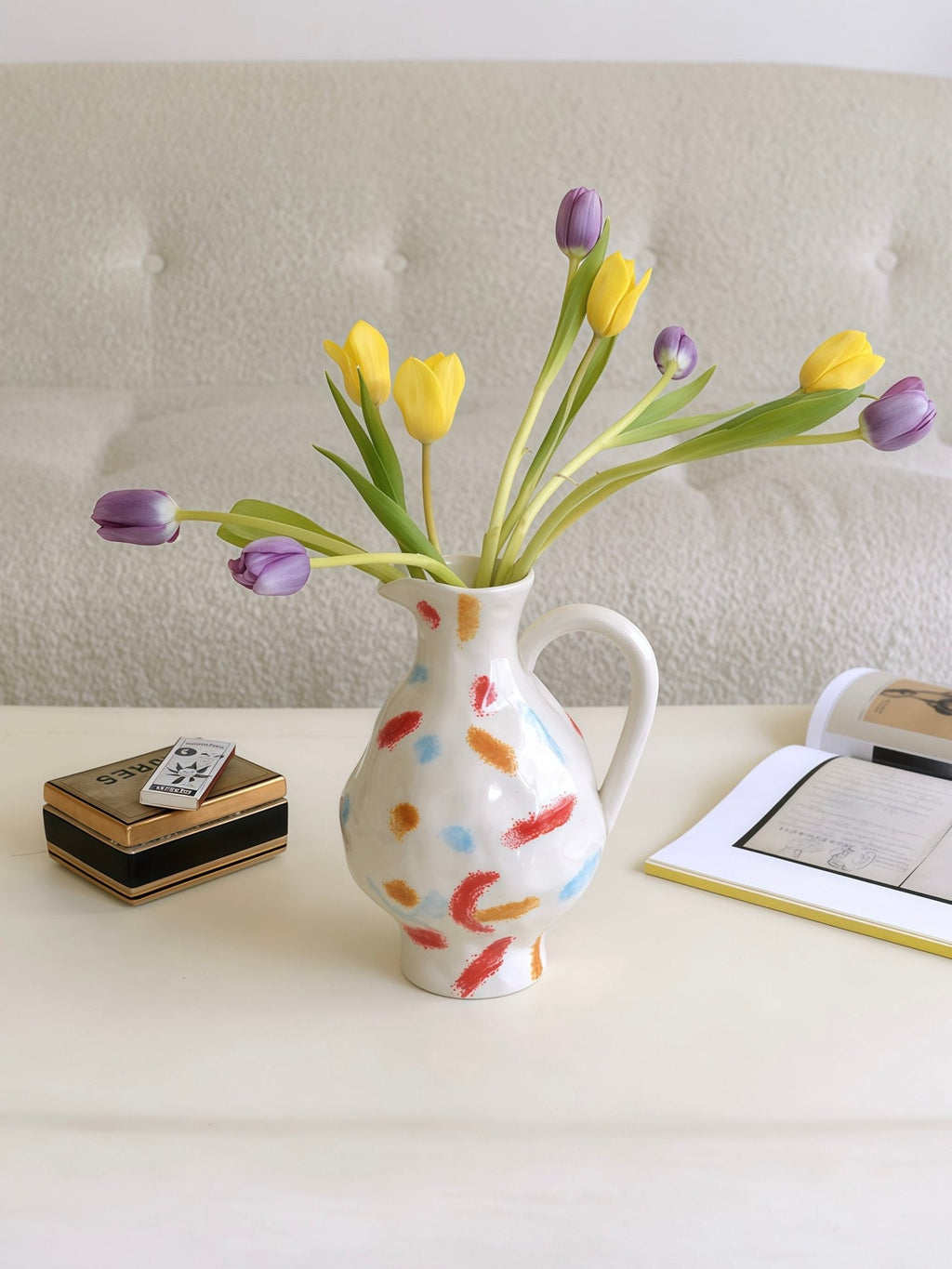 Handmade Nordic Pottery Jug Vase