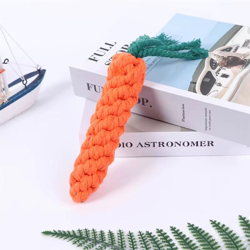Braided Rope Dog Chew Toy - Durable Puppy Teething Toy