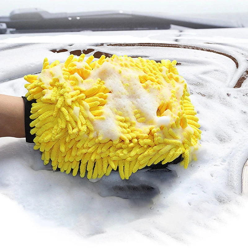 Car Wash Mitt - Microfiber Double-Sided Wash Glove, Scratch-Free – image 6