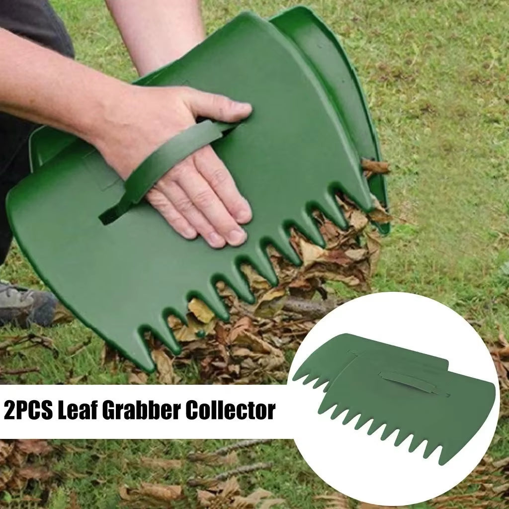 Leaf Scoops Hand Rakes - Pair of Yard Leaf Grabbers – image 2