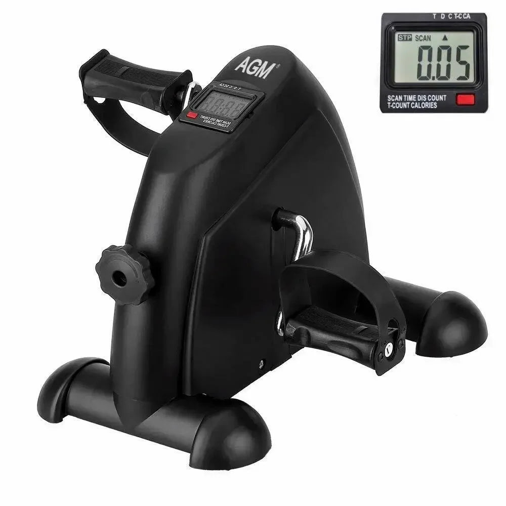 Under Desk Bike Pedal Exerciser - Mini Exercise Bike with LCD Display