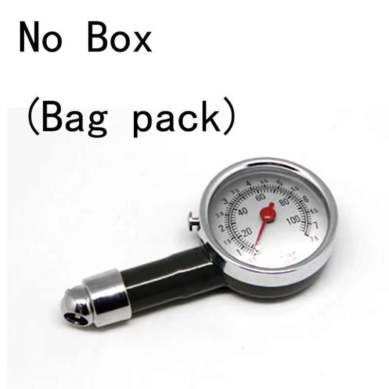 Tire Pressure Gauge – Mini Dial 0–100 PSI with Bleed Valve
