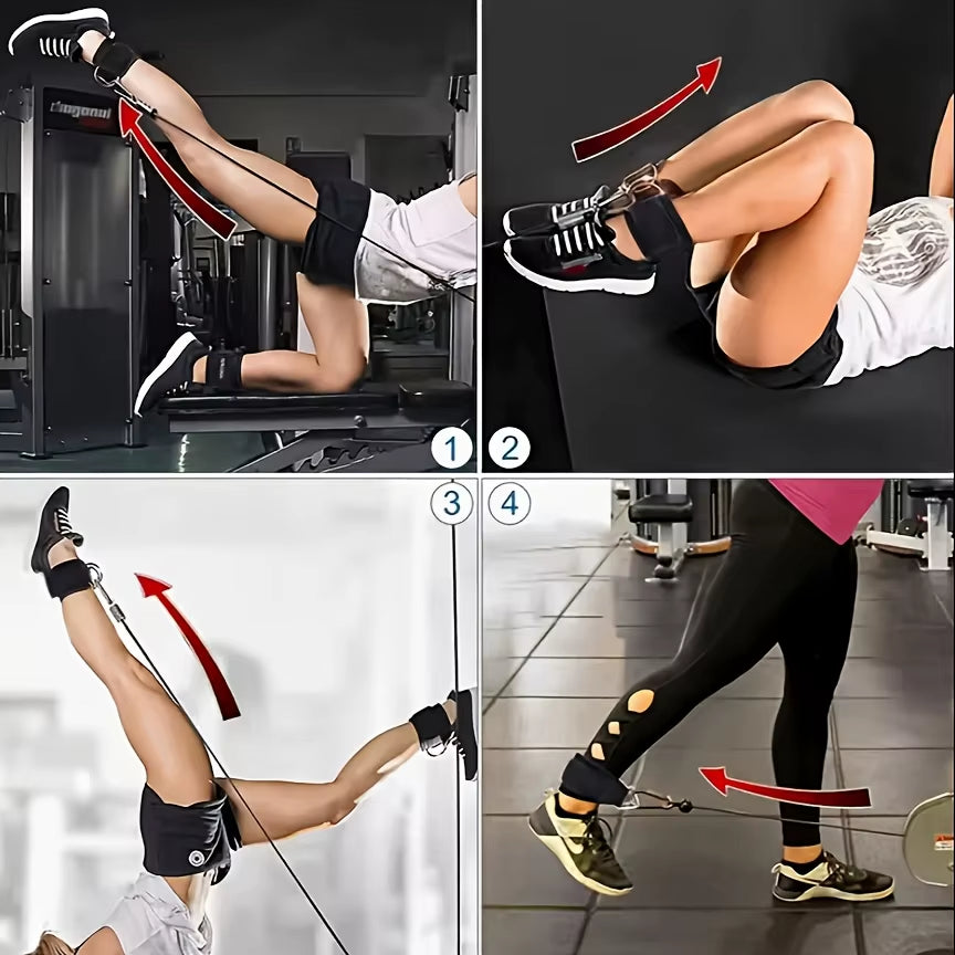 5-Piece Ankle Resistance Band Kit with Straps – image 6
