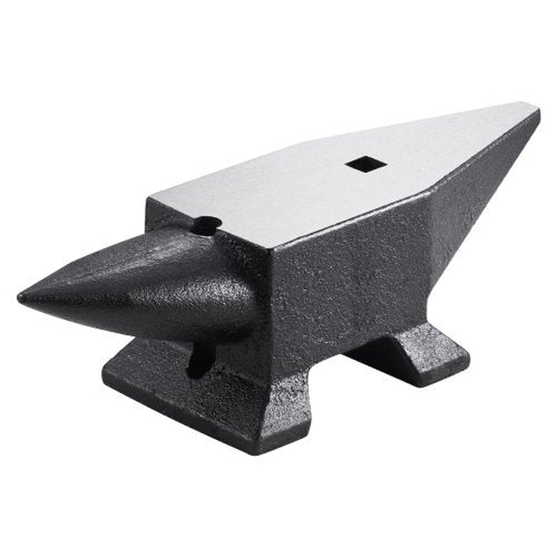 Cast Iron Anvil 22 lb, Single Horn Blacksmith Anvil with Stable Base