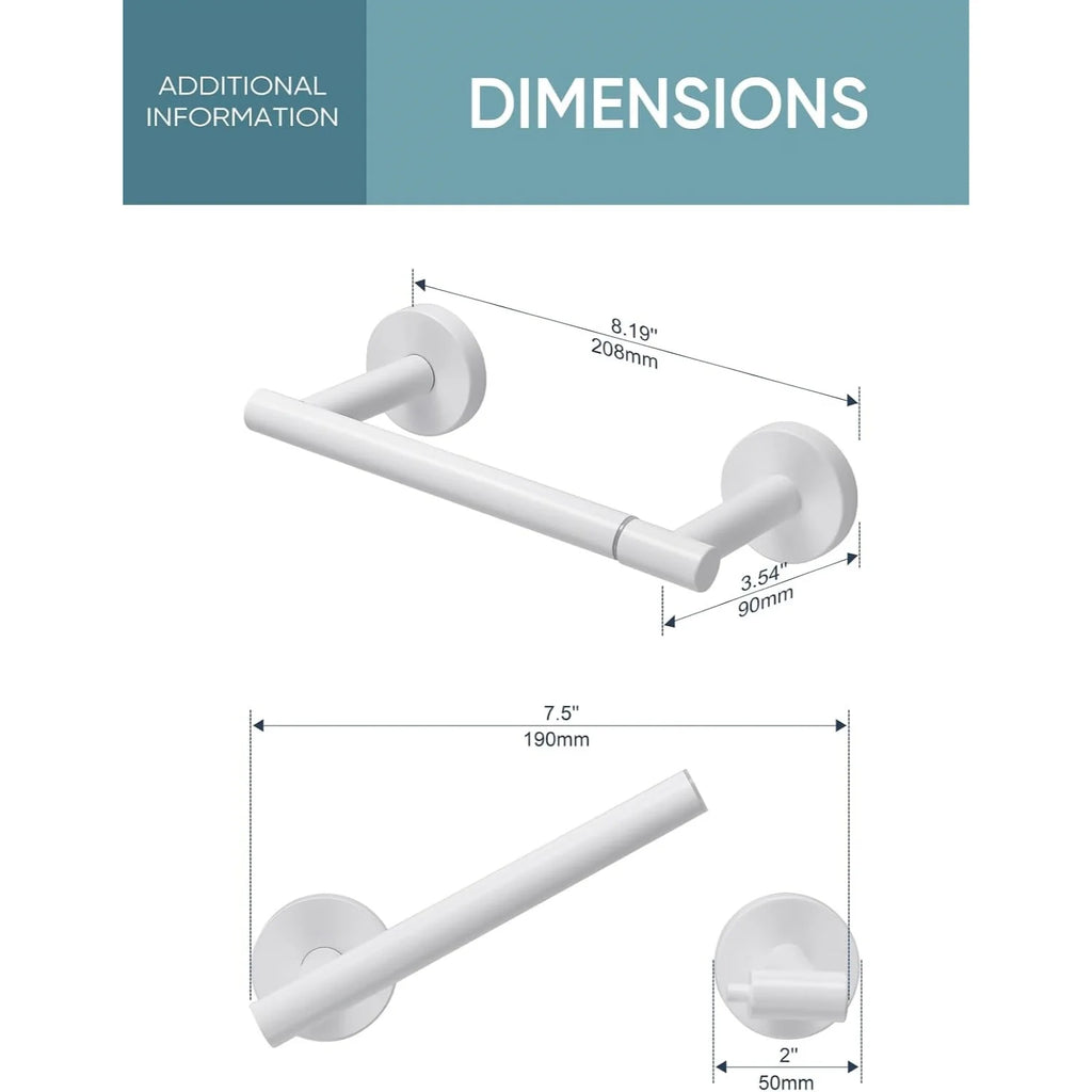 Toilet Paper Holder Wall Mount - SUS304 Stainless Steel – image 2