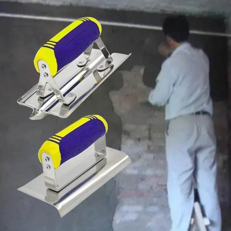 Construction Concrete Edger and Groover Set, Stainless Steel
