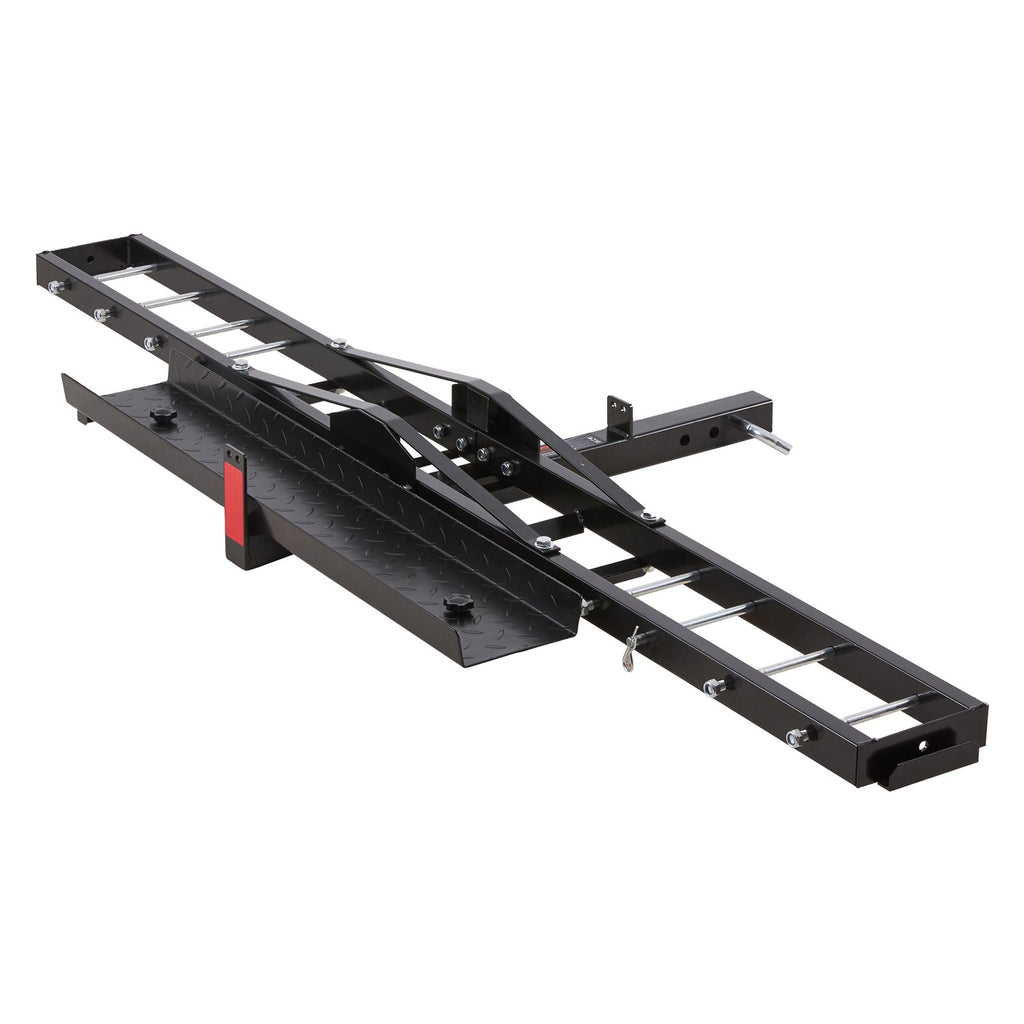 Hitch Motorcycle Carrier – 600 lb Steel Rack with Loading Ramp – image 6