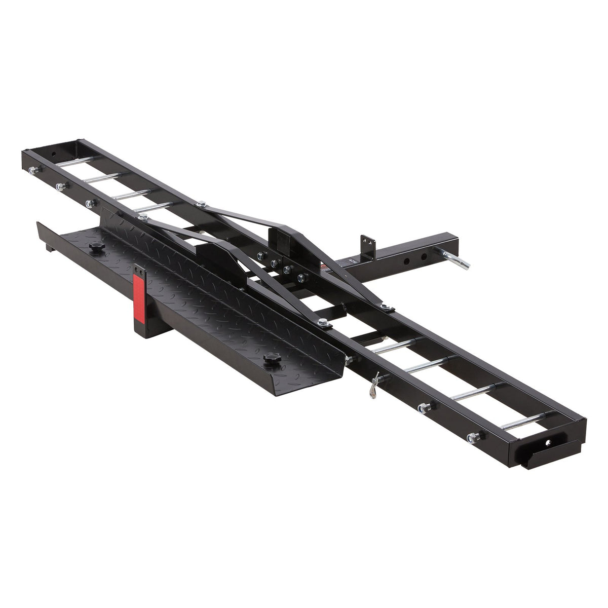 Hitch Motorcycle Carrier – 600 lb Steel Rack with Loading Ramp – image 6
