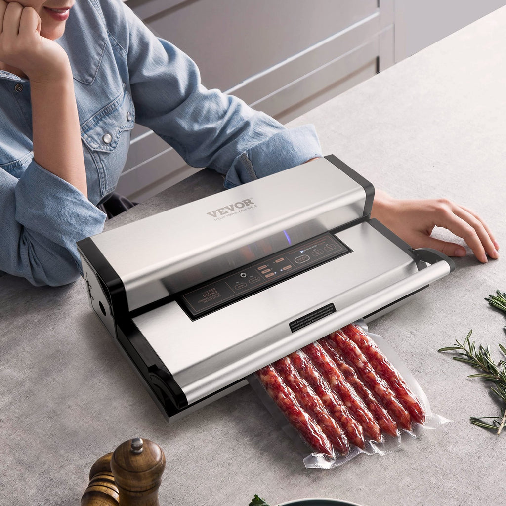 Dual Pump Vacuum Sealer Machine 95kPa 350W with Built-In Cutter – image 1