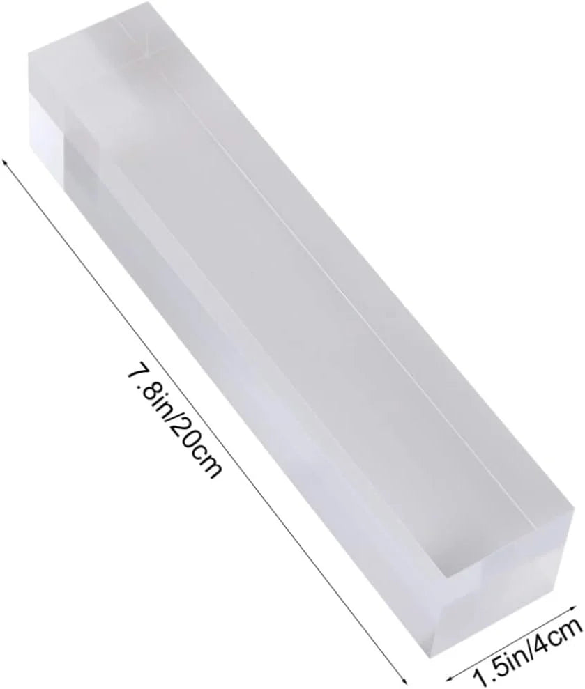 Earring Holder, Clear Acrylic Column Jewelry Display Stand – image 2