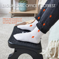 Under Desk Footrest with Massage Rollers, Adjustable Height