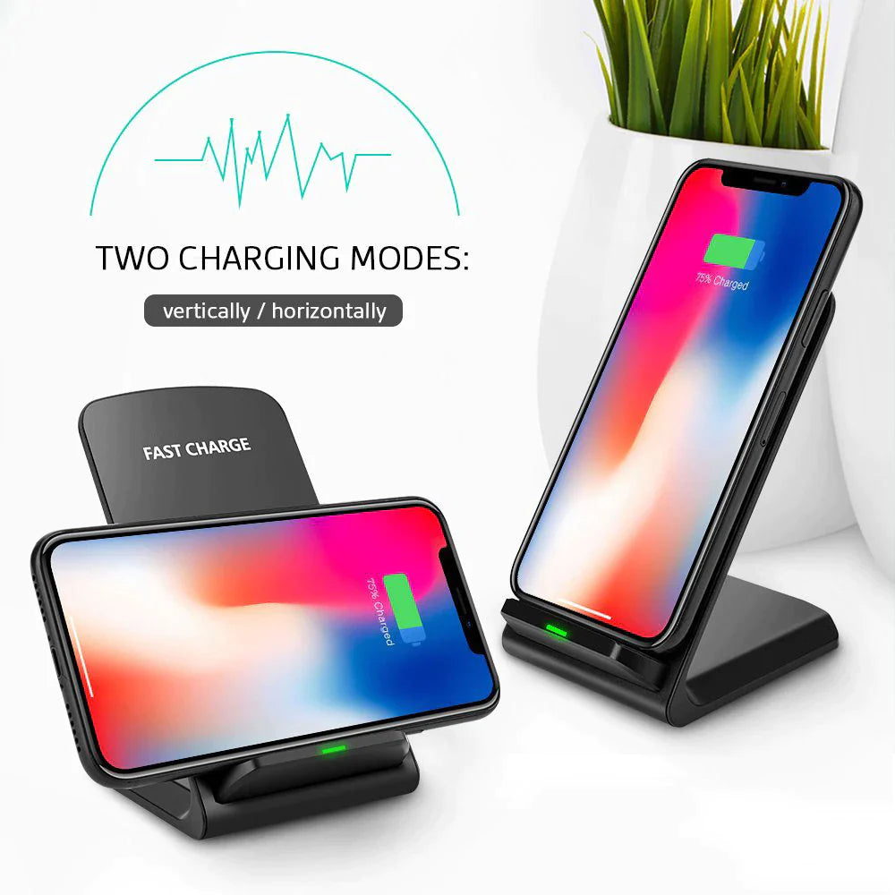 Wireless Charger Stand – 15W Qi Fast Charging Phone Dock – image 2