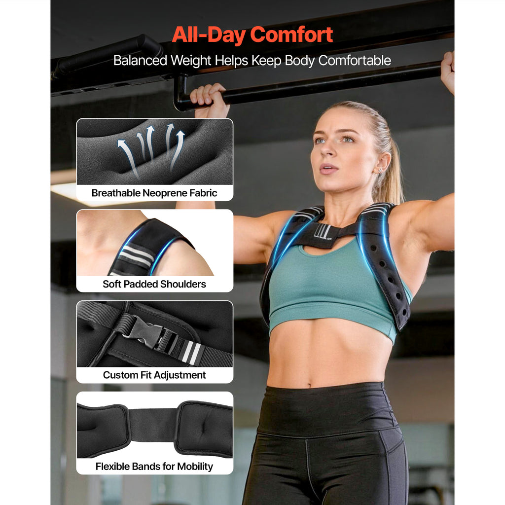 10 lb Weighted Vest with Reflective Stripe and Adjustable Buckle – image 3