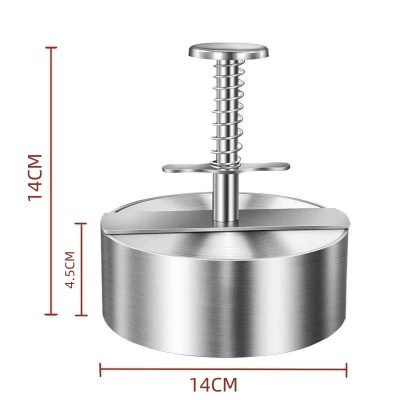 Stainless Steel Burger Press – Adjustable Patty Maker Mold – image 10