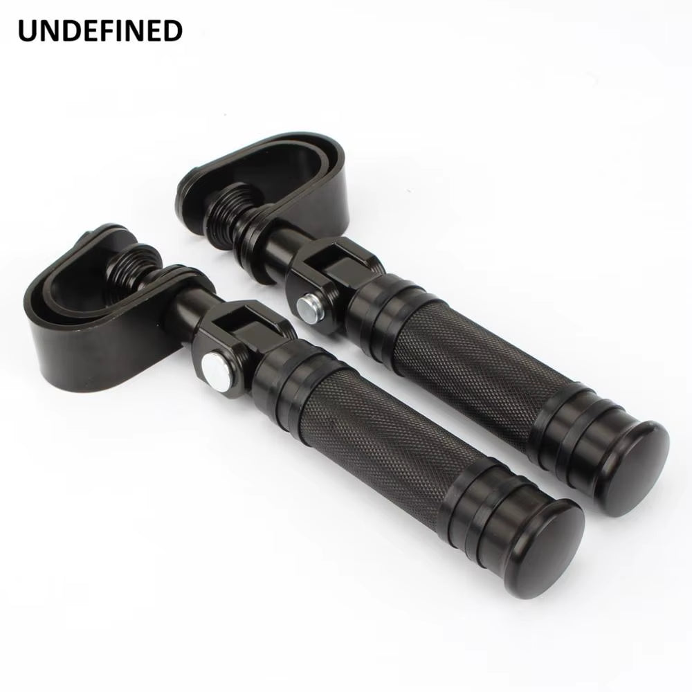 Motorcycle Highway Foot Pegs with Crash Bar Clamps, 1 to 1.25 In – image 3