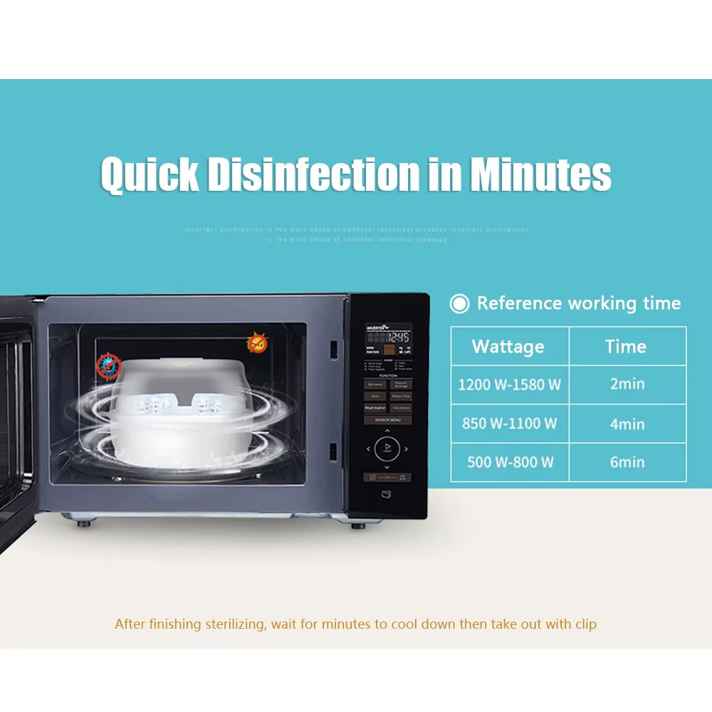 Microwave Bottle Sterilizer Case, Holds 6 Baby Bottles – image 2