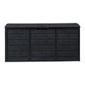 75 Gallon Deck Box with Lockable Lid and Wheels, Outdoor Storage