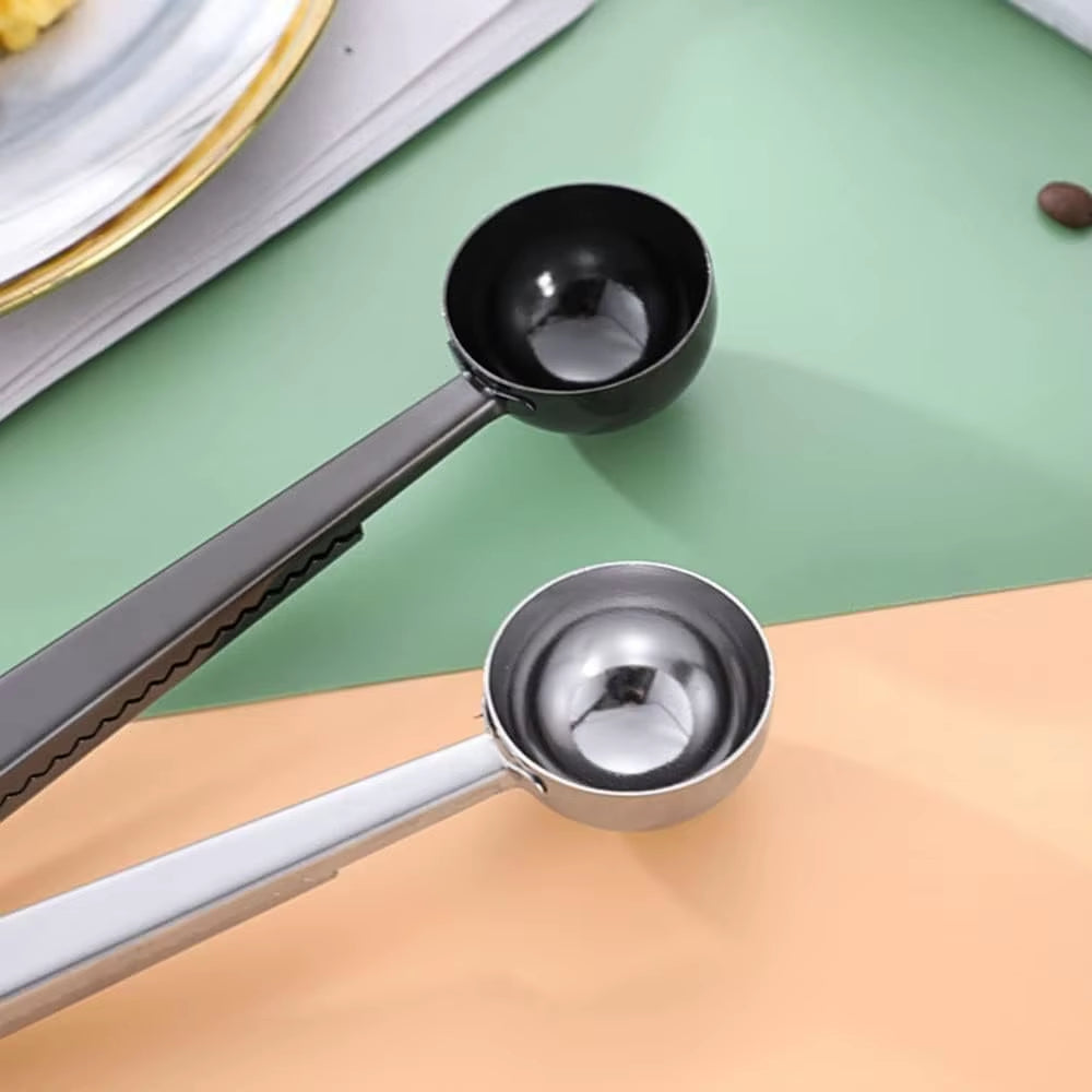 Coffee Scoop Clip - Stainless Steel Tablespoon and Bag Clip – image 6