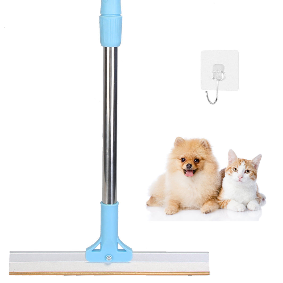 Pet Hair Removal Carpet Rake with Telescopic Handle, 43-54 in – image 11