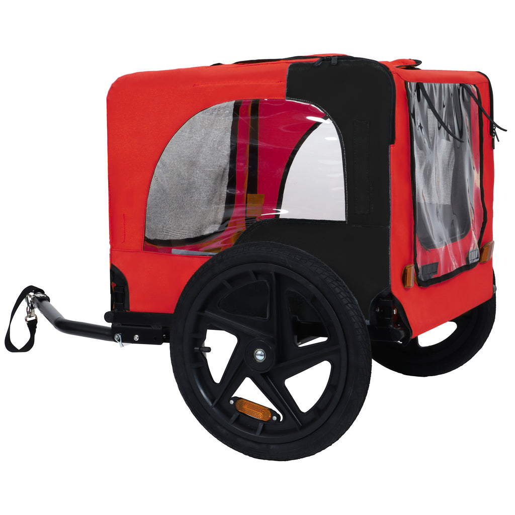 Folding Dog Bike Trailer for Small & Medium Dogs, Quick-Release Wheels – image 5