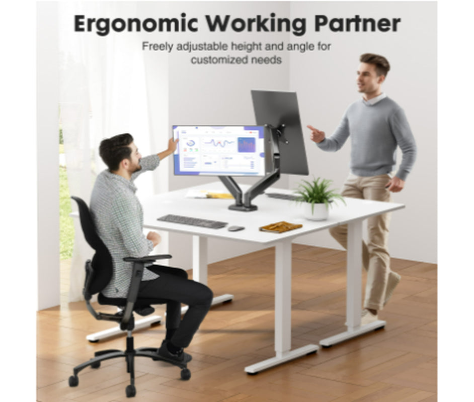Dual Monitor Arm, Gas Spring Desk Mount for 13-32 in Screens – image 5