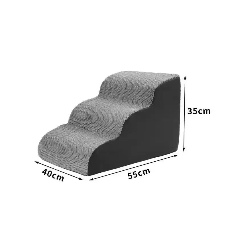 Dog Stairs - Foam Pet Steps with Washable Non-Slip Cover – image 6