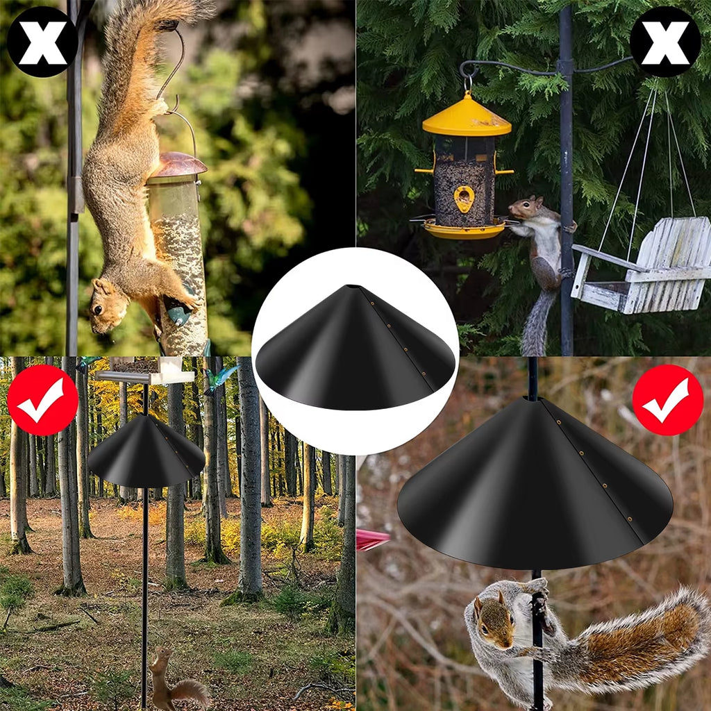18 Inch Wrap Around Squirrel Baffle for Bird Feeder Poles – image 5