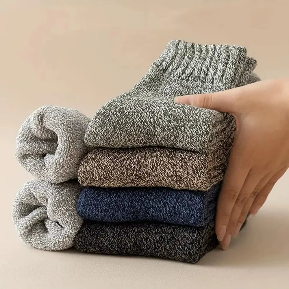 Thermal Hiking Socks 5 Pairs Thick Crew Socks for Men – image 5