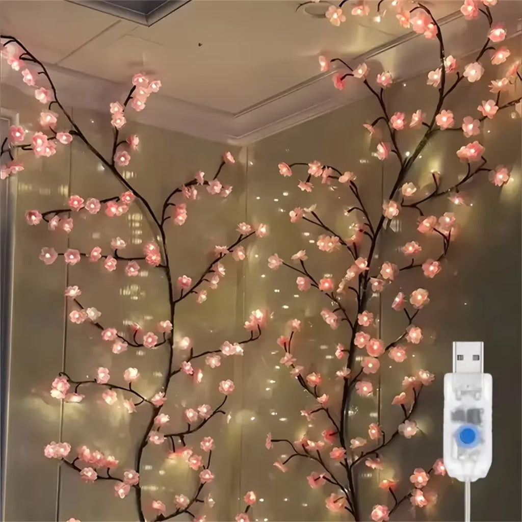 Cherry Blossom LED Branch Lights – 96 LED USB Tree Lamp – image 2