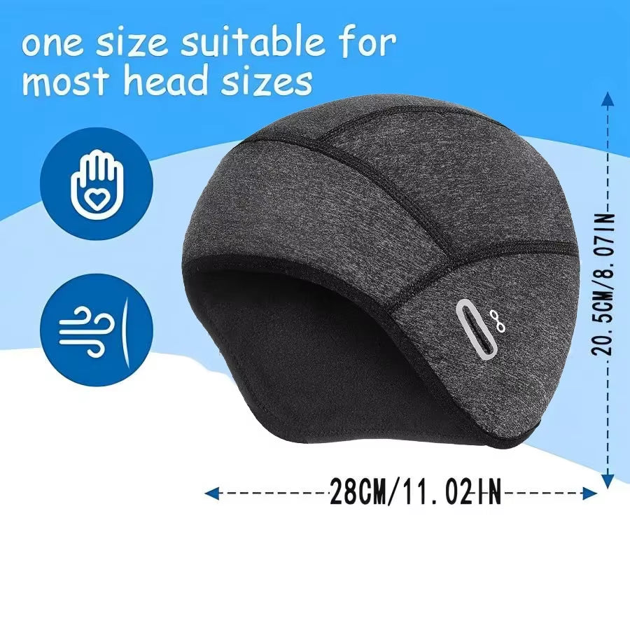 Oilfield Hard Hat Winter Liner, Thermal Fleece Skull Cap – image 3