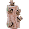 Squirrel Hide and Seek Dog Toy Plush Puzzle with 6 Squeakers