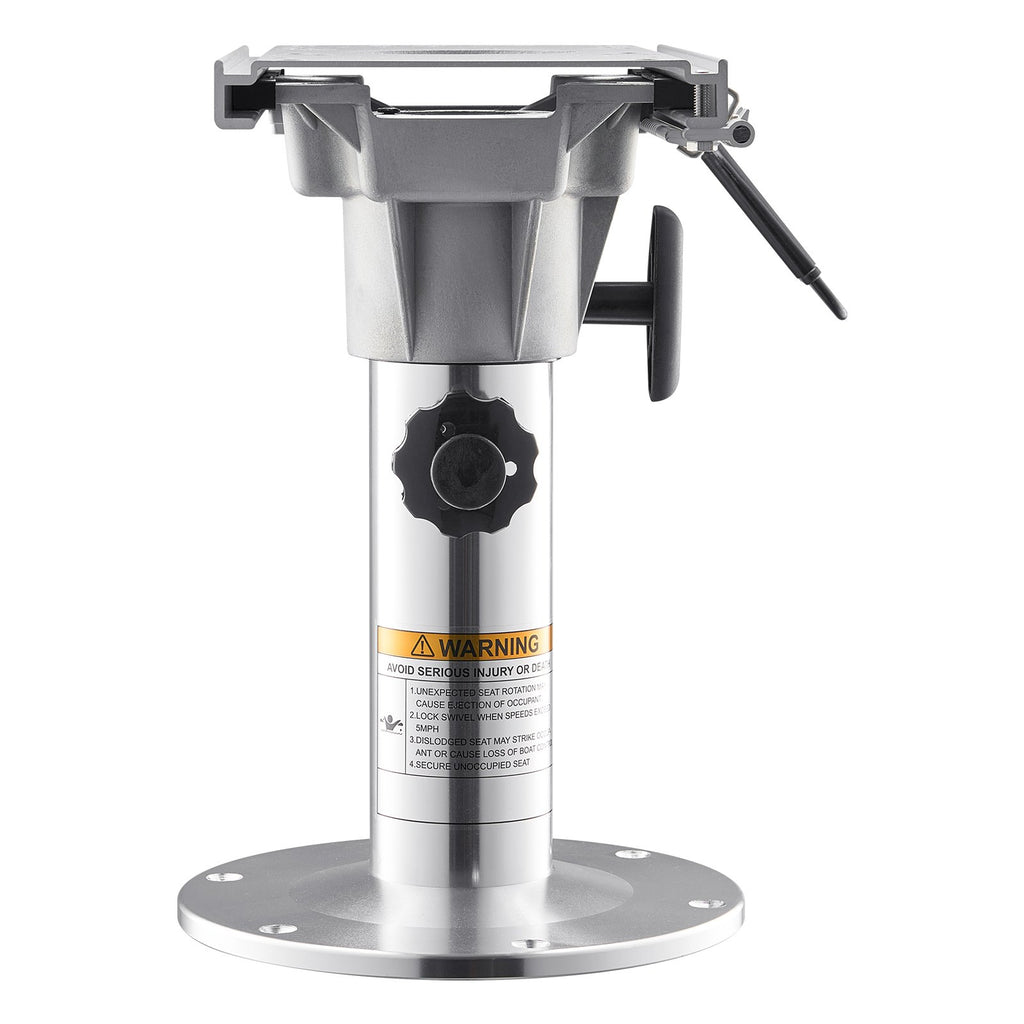 Adjustable Boat Seat Pedestal with Slide, Aluminum, 13.4-19.2 in – image 1