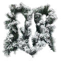 Snow Flocked Christmas Garland 9 Ft Artificial Mantel Garland – image 1