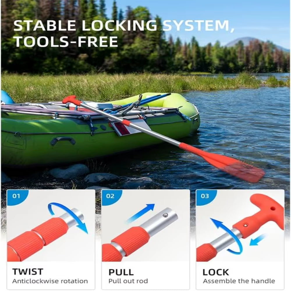 Telescoping Boat Paddle, 21-42 In, Aluminum Shaft – image 5