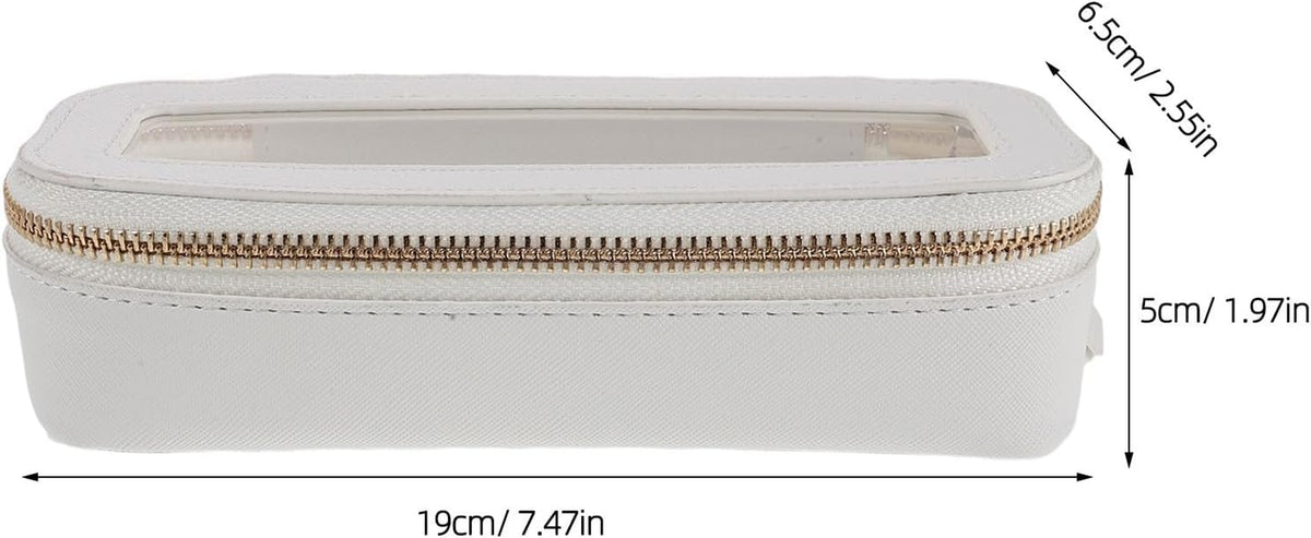 Makeup Bag with Clear Window, Waterproof Travel Zipper Case – image 3