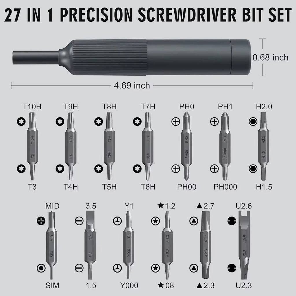 Pen-Style Precision Screwdriver Set with Magnetic Bits – image 4