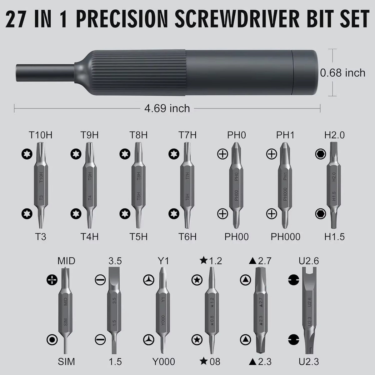 Pen-Style Precision Screwdriver Set with Magnetic Bits – image 4