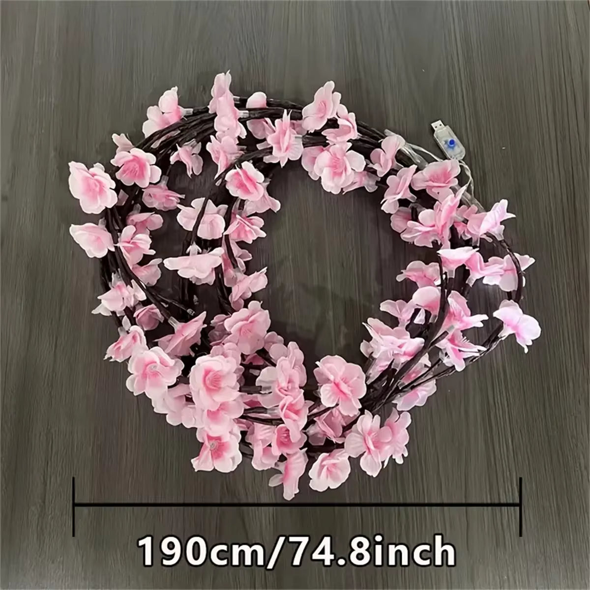 Cherry Blossom LED Branch Lights – 96 LED USB Tree Lamp – image 7