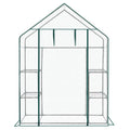 Mini Walk-In Greenhouse with PE Cover & 4 Shelves, 56x29x77 in – image 1