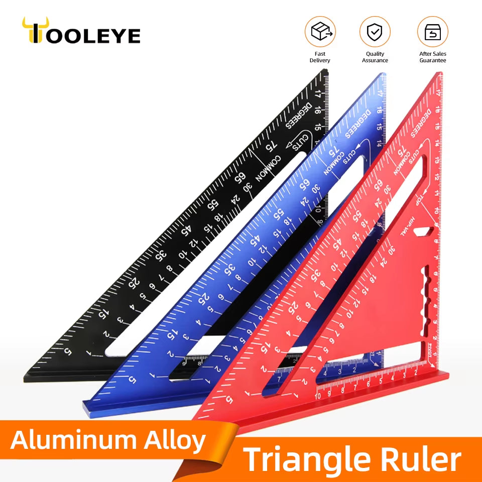 Aluminum Speed Square 7 Inch – Carpenter Triangle Ruler