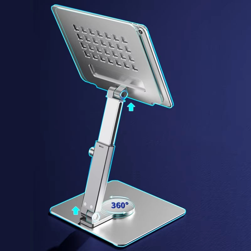 Aluminum Tablet Stand, 360-Degree Rotating Riser 4-14 in – image 6
