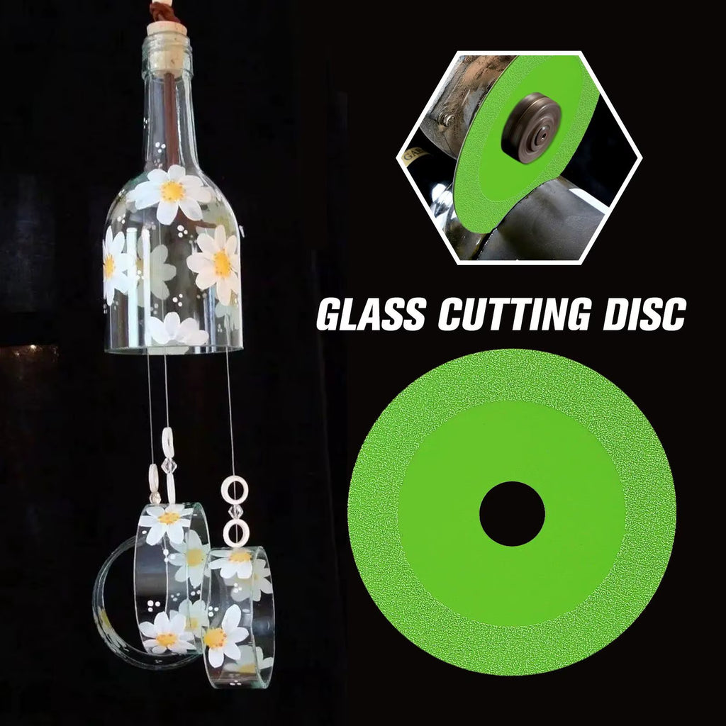 Diamond Glass Cutting Disc 100Mm - Saw Blade for Tile, Marble, Ceramic & Glass Bottles