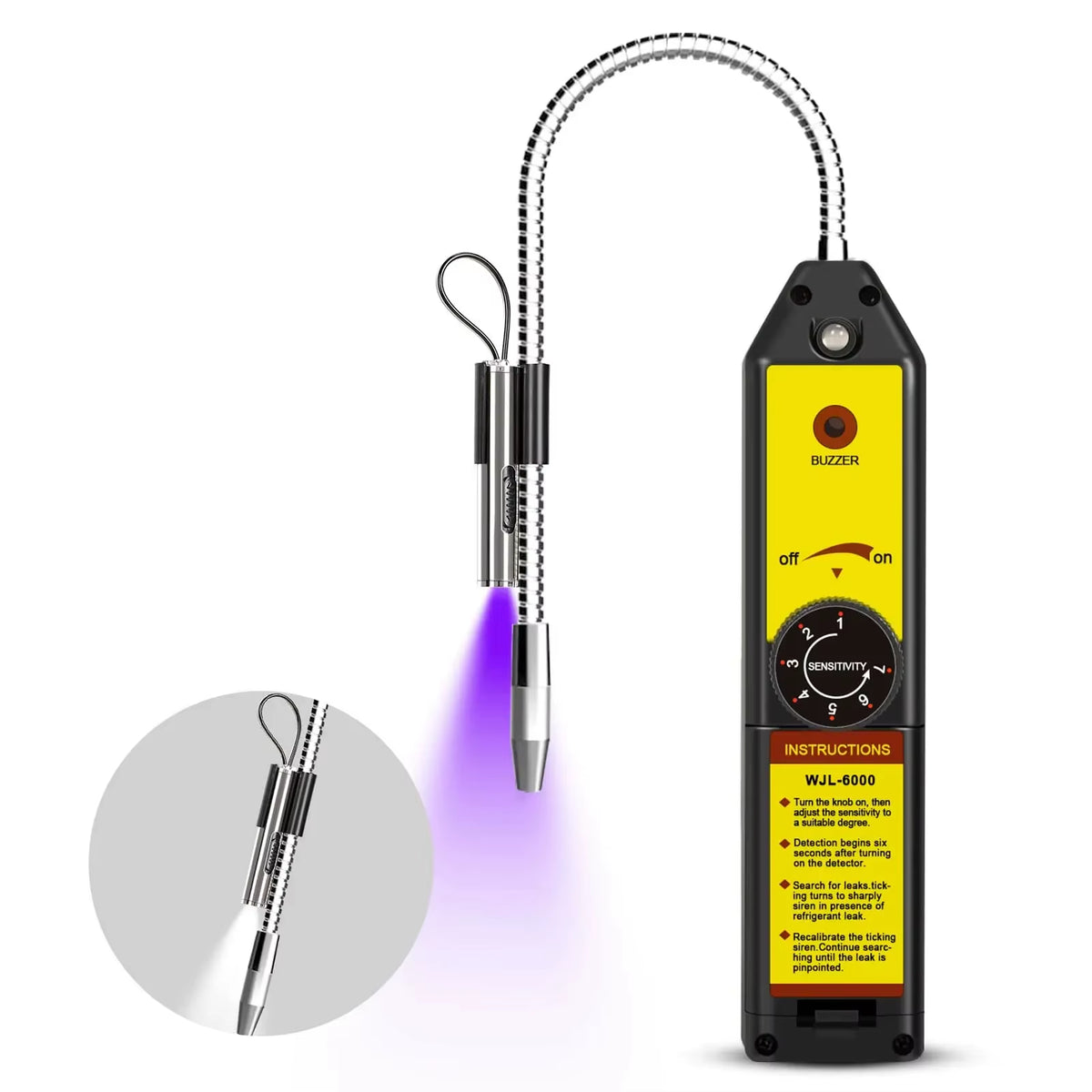 HVAC Halogen Refrigerant Leak Detector WJL-6000